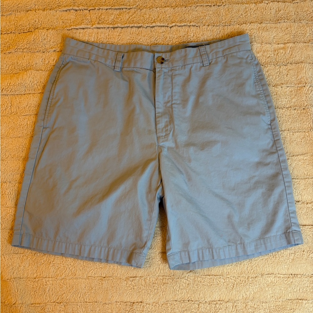 Vineyard Vines Men’s Breaker Shorts 36 Light Blue – Chino Flat Front